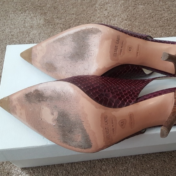 Helmut Lang plum heels size 41(11) - Picture 4 of 7